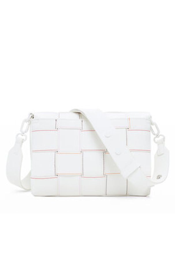 Desigual Torebka Yoko Blacno 25SAXPAQ Biały. Kolor: biały. Materiał: skórzane