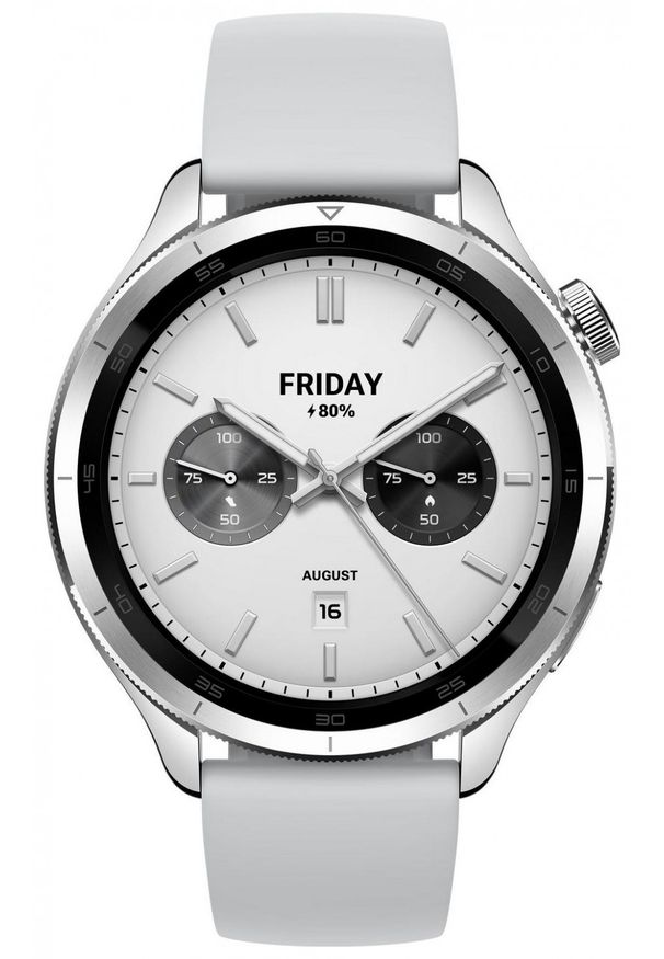Xiaomi Watch S4 Srebrny. Rodzaj zegarka: cyfrowe. Kolor: srebrny. Materiał: koronka, materiał. Styl: sportowy