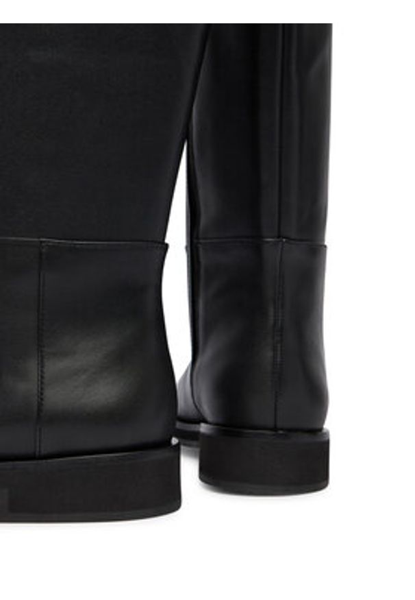 Calvin Klein Kozaki Formal Utk Boot Lth HW0HW02599 Czarny. Kolor: czarny. Materiał: skóra