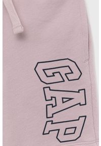 GAP szorty dziecięce kolor fioletowy regulowana talia. Okazja: na co dzień. Kolor: fioletowy. Wzór: nadruk. Styl: casual #2