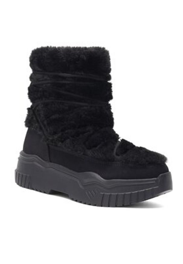 DeeZee Śniegowce NELA WS6009-01 Czarny. Kolor: czarny. Materiał: materiał