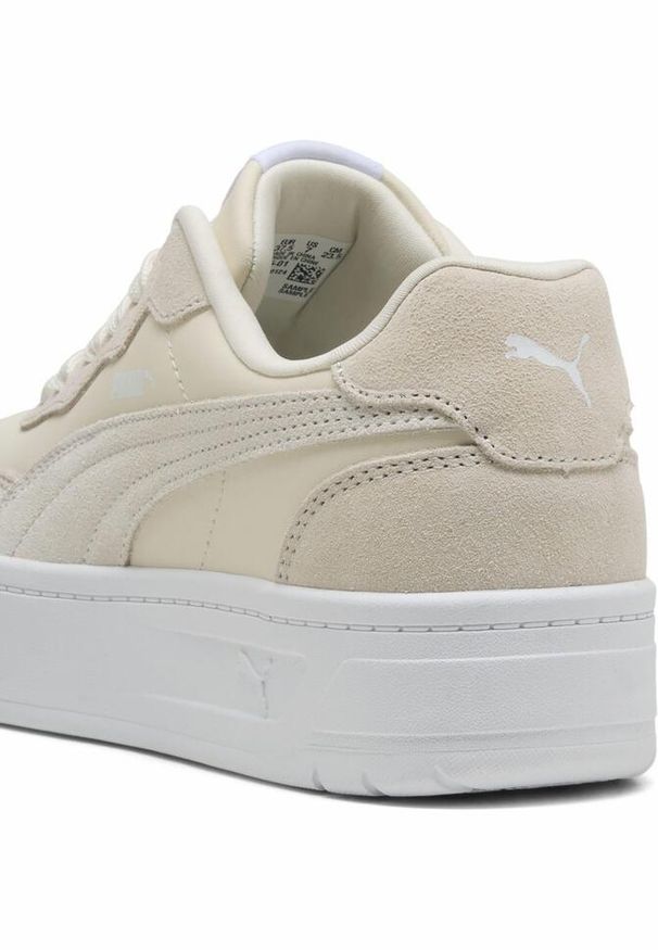 Puma - Damskie sneakersy Court Lally Skye z zamszu PUMA Frosted Ivory White. Kolor: biały. Materiał: zamsz. Sport: tenis
