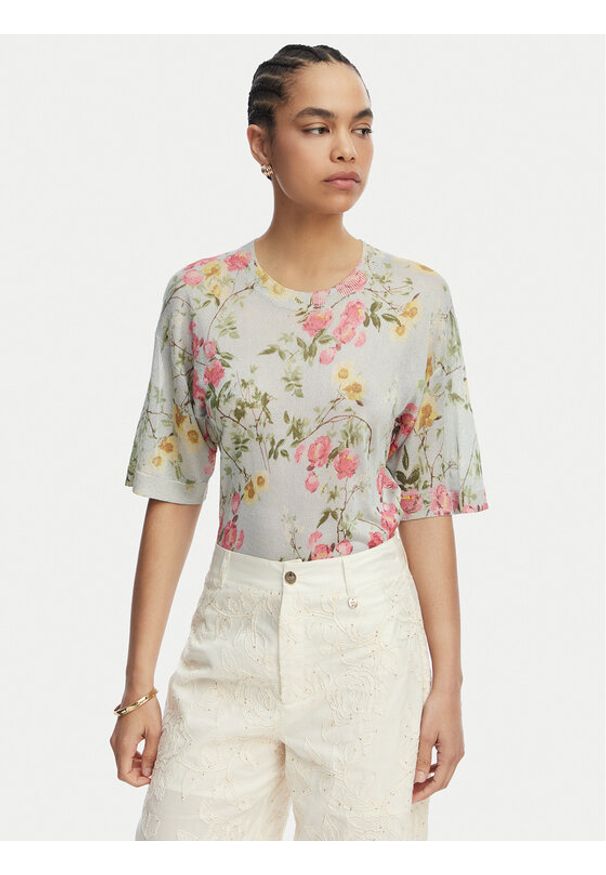 Liu Jo Sweter WA6422 MA71N Niebieski Regular Fit. Kolor: niebieski. Materiał: wiskoza