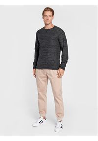 Blend Sweter 20714335 Czarny Regular Fit. Kolor: czarny. Materiał: bawełna #3