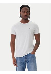 Tommy Jeans T-Shirt DM0DM04411 Szary Slim Fit. Kolor: szary. Materiał: bawełna #1