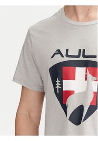 Aulp T-Shirt Roque Szary Regular Fit. Kolor: szary. Materiał: syntetyk, bawełna #4