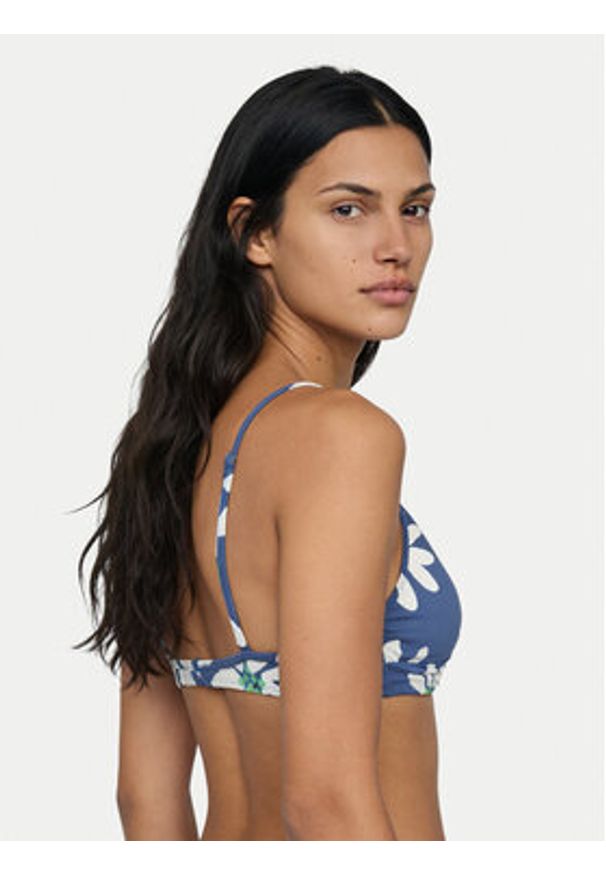 Roxy Góra od bikini Printed Essentials ERJX305694 Niebieski. Kolor: niebieski. Materiał: syntetyk
