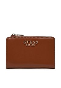 Guess Mały Portfel Damski SWVC85 00156 Brązowy. Kolor: brązowy. Materiał: skóra