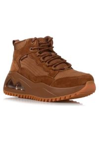 skechers - Buty do chodzenia damskie Skechers Uno Peaks Street H. Kolor: brązowy. Materiał: zamsz, syntetyk, materiał. Szerokość cholewki: normalna. Sport: turystyka piesza