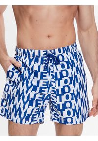 Tommy Jeans Szorty kąpielowe UM0UM02759 Niebieski Slim Fit. Kolor: niebieski. Materiał: syntetyk #1