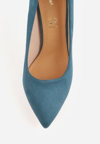 Born2be - Ciemnozielone Klasyczne Szpilki Vices ze Skórzaną Wkładką Bellinna. Kolor: zielony. Materiał: skóra. Obcas: na szpilce. Styl: klasyczny #2