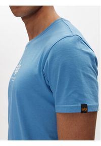 Alpha Industries T-Shirt Basic 118533 Niebieski Regular Fit. Kolor: niebieski. Materiał: bawełna #4