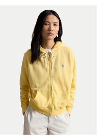 Polo Ralph Lauren Bluza 211971693502 Żółty jasny Relaxed Fit. Typ kołnierza: polo. Kolor: żółty. Materiał: bawełna #1