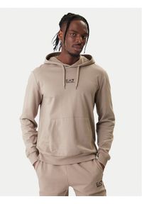 EA7 Emporio Armani Bluza 8NPM32 PJVRZ U6167 Beżowy Regular Fit. Kolor: beżowy. Materiał: bawełna #1