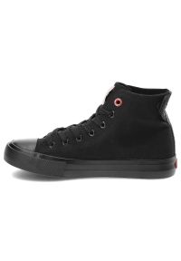 Czarne Trampki Cross Jeans Damskie Wygodne Obuwie. Kolor: czarny. Materiał: materiał. Szerokość cholewki: normalna #7