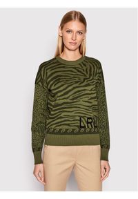 Lauren Ralph Lauren Sweter 200872086001 Zielony Regular Fit. Kolor: zielony. Materiał: bawełna #1