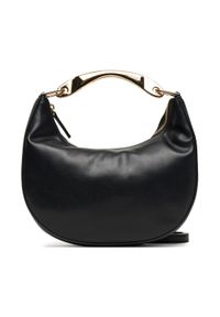 TwinSet - TWINSET Torebka Hobo 252TD8160 Czarny. Kolor: czarny. Materiał: skórzane