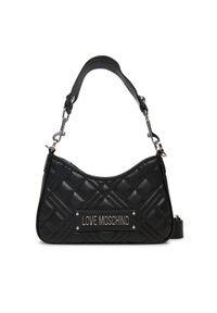 Love Moschino - LOVE MOSCHINO Torebka JC4152PP0NLA000B Czarny. Kolor: czarny. Materiał: skórzane