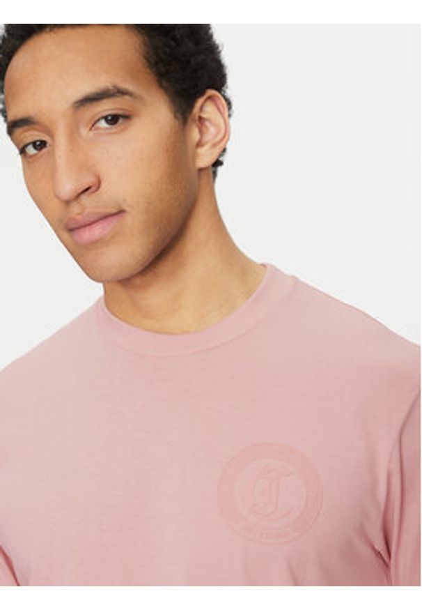 Just Cavalli T-Shirt 78OAHT01 Różowy Regular Fit. Kolor: różowy. Materiał: bawełna