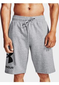 Spodenki fitness męskie Under Armour Rival Fleece. Kolor: szary. Sport: fitness