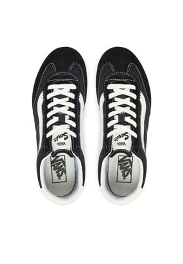 Vans Sneakersy Super Lowpro VN000D83BLA1 Czarny. Kolor: czarny. Materiał: materiał