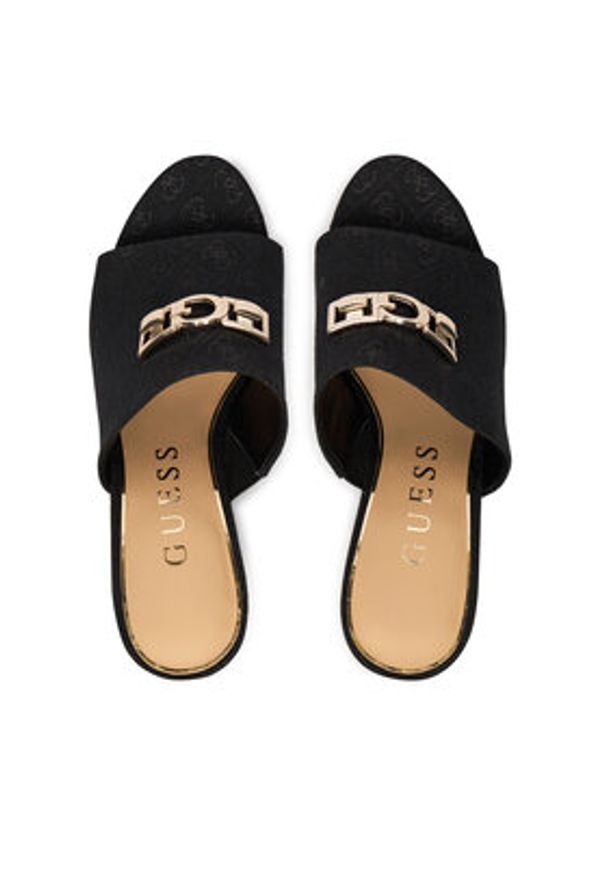 Guess Klapki FLJEVZ FAB04 Czarny. Kolor: czarny. Materiał: materiał