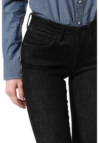 Wrangler - WRANGLER SKINNY RINSE BLACK W28KHS32R. Okazja: na co dzień. Długość: długie. Wzór: nadruk, napisy. Sezon: lato. Styl: klasyczny, casual, elegancki, wizytowy #3