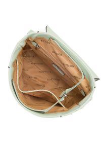 Wittchen - Damski plecak pudełkowy. Kolor: miętowy. Materiał: skóra ekologiczna. Wzór: aplikacja. Styl: elegancki #4