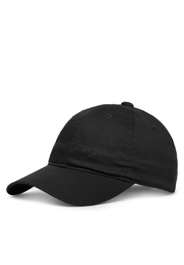 Czapka z daszkiem Armani Exchange. Kolor: czarny