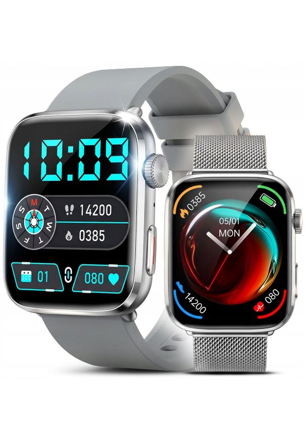 Smartwatch JG Smart ZEGAREK DAMSKI SMARTWATCH ROZMOWY SMS MENU PL CIŚNIENIE TĘTNO TLEN 2 PASKI. Rodzaj zegarka: smartwatch