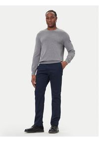 Calvin Klein Chinosy LV040EM633 Granatowy Slim Fit. Kolor: niebieski. Materiał: bawełna #3