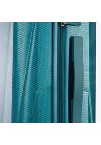 Wittchen - Średnia walizka z polikarbonu geometryczna niebieska. Kolor: niebieski. Materiał: guma. Wzór: geometria #10