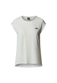 Koszulka damska The North Face Tanken 0A8BS2QLI1 - biała. Kolor: biały. Materiał: poliester, tkanina. Długość rękawa: krótki rękaw. Długość: krótkie. Sport: fitness #1