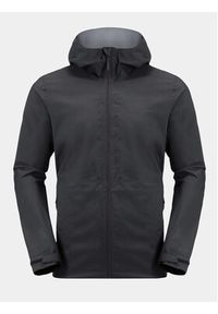 Jack Wolfskin Kurtka przeciwdeszczowa Elsberg 2.5L Jkt 1115881 Czarny Regular Fit. Kolor: czarny. Materiał: syntetyk