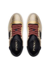 Pinko - PINKO Sneakersy Mandy 01 SS0049 P028 Złoty. Kolor: złoty. Materiał: skóra #3