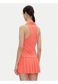 DKNY Sport Polo DP5T1185 Koralowy Regular Fit. Typ kołnierza: polo. Kolor: pomarańczowy. Materiał: syntetyk. Styl: sportowy #2