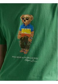 Polo Ralph Lauren T-Shirt 710973138001 Zielony Custom Slim Fit. Typ kołnierza: polo. Kolor: zielony. Materiał: bawełna