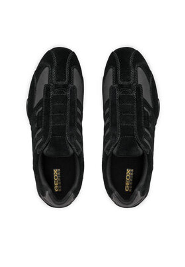 Geox Półbuty Uomo Snake U4507B 022EK C9999 Czarny. Kolor: czarny. Materiał: skóra
