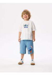 Reserved - Jeansowe szorty Lilo i Stitch - niebieski. Kolor: niebieski. Materiał: jeans #1