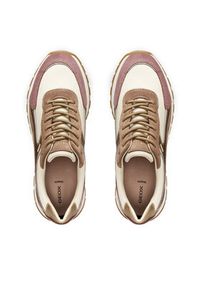 Geox Sneakersy D Desya B Abx D563LB 8522 C1SD6 Kremowy. Kolor: kremowy. Materiał: skóra, zamsz #3