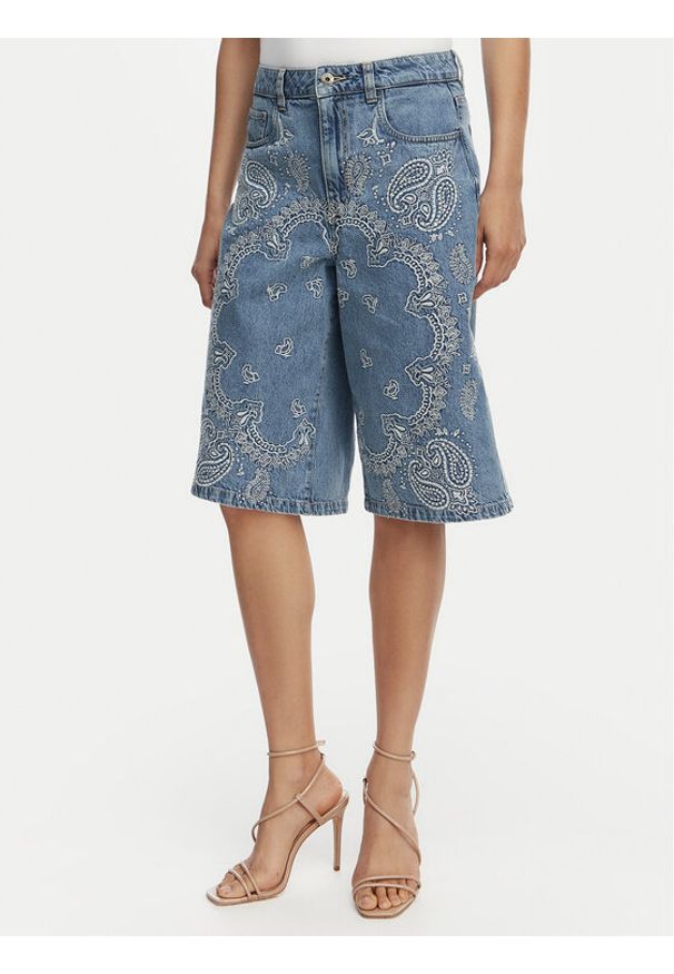 Liu Jo Bermudy UA6182 D0313 Niebieski Regular Fit. Kolor: niebieski. Materiał: bawełna