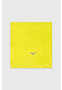 Mizuno komin Warmalite Triwarmer kolor żółty z nadrukiem. Kolor: żółty. Materiał: skóra, materiał, włókno. Wzór: nadruk #1