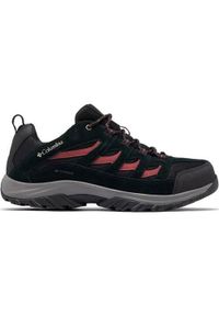 columbia - Buty trekkingowe męskie Columbia Męskie Crestwood Waterproof. Kolor: czarny, wielokolorowy. Materiał: zamsz, materiał, syntetyk. Szerokość cholewki: normalna