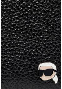 Karl Lagerfeld - KARL LAGERFELD Czarny portfel Ikon Pebble Pin Cont. Kolor: czarny. Materiał: skóra ekologiczna #3