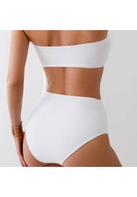 Intica - Bikini bez ramiączek z wysokim stanem na plażę i basen Sistina. Stan: podwyższony. Kolor: biały. Materiał: materiał #2