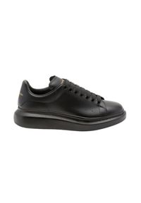 Alexander McQueen - ALEXANDER MCQUEEN Czarne sneakersy OVERSIZED. Kolor: czarny