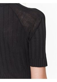 Trussardi Jeans - Trussardi Sukienka dzianinowa 56D00707 Czarny Regular Fit. Kolor: czarny. Materiał: dzianina, wiskoza #3