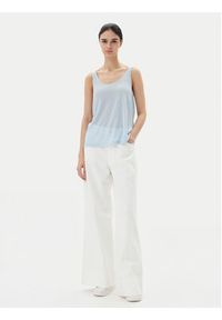 only - ONLY Top Frida 15194667 Błękitny Regular Fit. Kolor: niebieski. Materiał: syntetyk