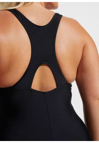 bonprix - Sportowy kostium kąpielowy z szybkoschnącego materiału. Kolor: czarny. Materiał: materiał #3