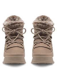 Go Soft Śniegowce VS22W019-1 Beżowy. Kolor: beżowy. Materiał: materiał #2